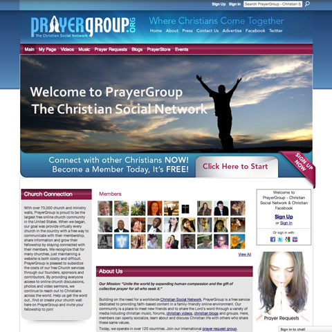 PrayerGroup Christian Social Network